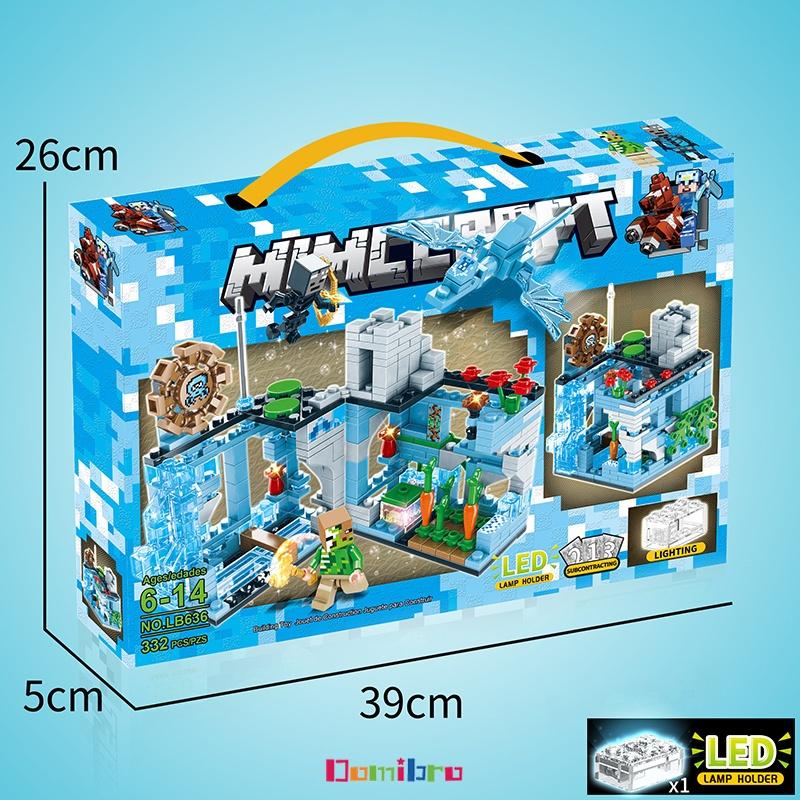 Mainan Seri Minecraft LED Block My World Susun Edukasi Mainan Anak Laki-laki 7/8/9 tahun 7