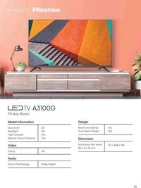 Gambar TV Hisense 32 Inci 32A3100G HD Ready Digital TV LED 32 Inch Hisense 32A3100 dari Bogor Solution Electronic Kota Bogor 2 Tokopedia