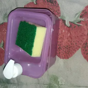 Kotak Sabun 2in1 Kotak Tempat Sabun Dengan Pump Free Spons TOP11