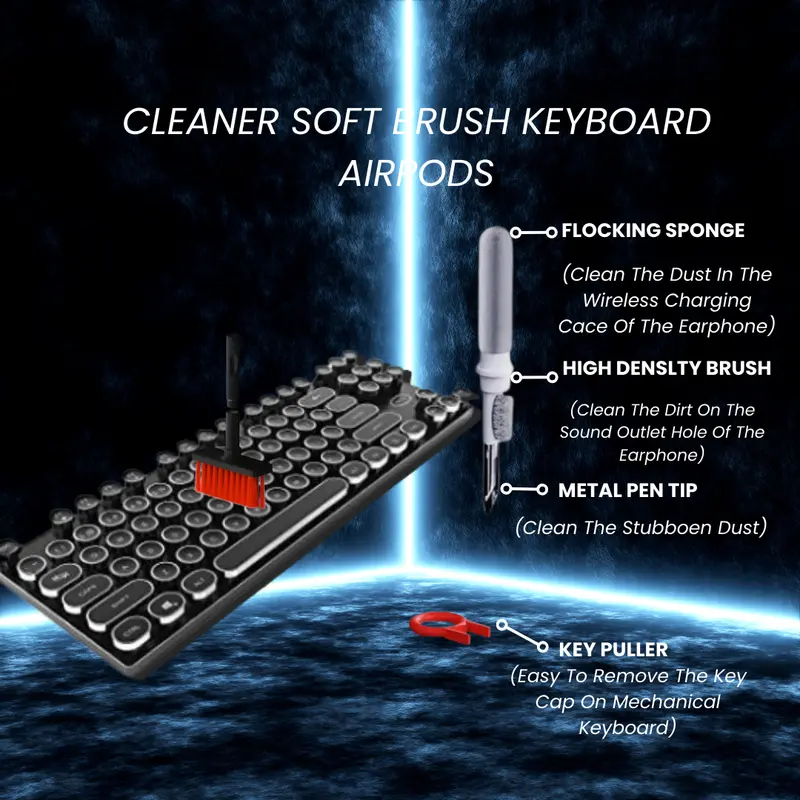 Cleaning Brush Tool Kit Alat Pembersih Multifungsi 5in1 Cleaner 5