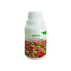 Pupuk Booster Organik Cair Cabai  100ml, Obat untuk Cabai Agar Lebat Daun dan Buahnya Tanaman Cabai