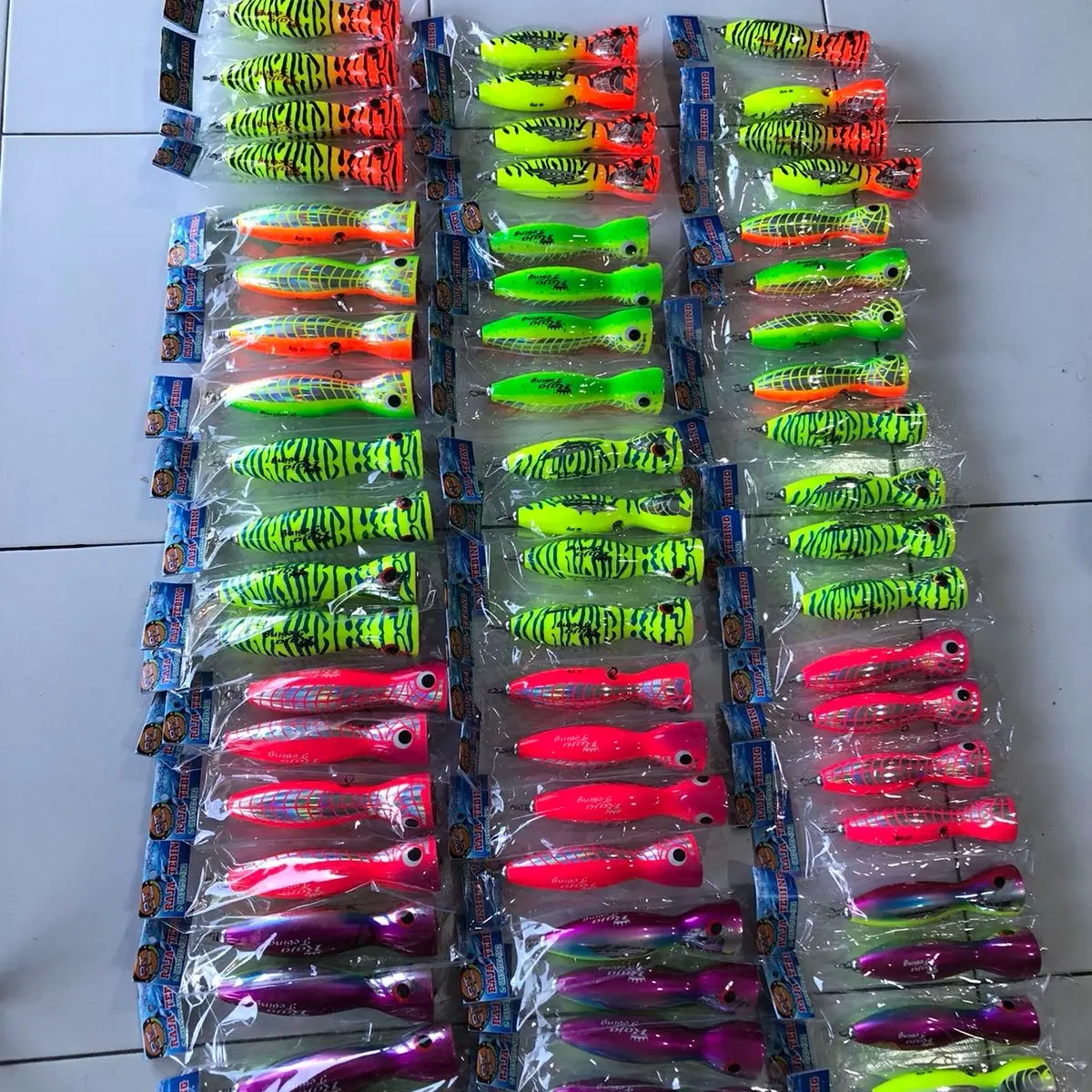 Umpan Lure Popping 60gr, 80gr, 100gr Handmade Lapis Resin