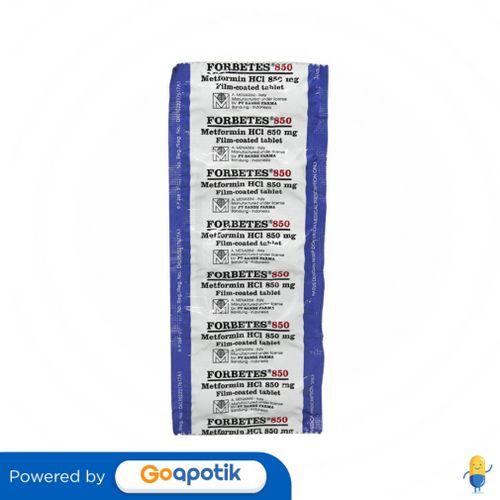 FORBETES 850 MG STRIP 10 TABLET
