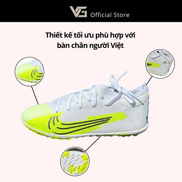 Giày bóng đá Vapor 13 pro VN đế TF, đế đệm Eva êm ái, khâu full đế. 2