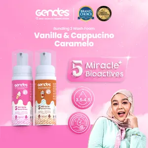 Bundling Gendes Sweet Aromatic Care Wash Foam Vanila dan Sweet Aromatic Care Wash Foam Beverages Series - Pembersih Area Kewanitaan