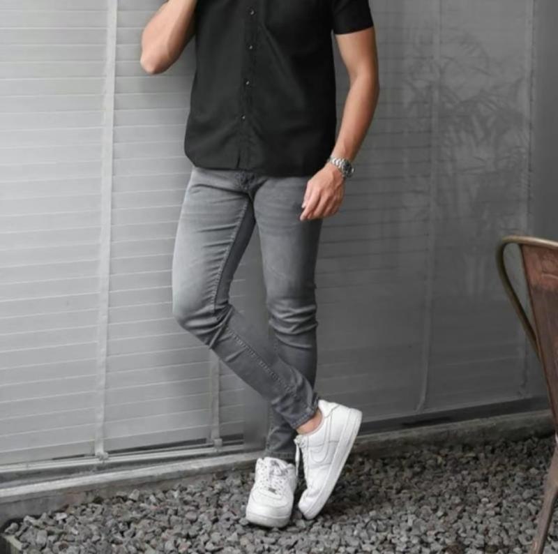 Product Introduction of Celana Jeans Pensil Pria Slimfit Denim / Celana Panjang Laki-laki Model Terbaru / Celana Pria Model Pensil Terlaris 2