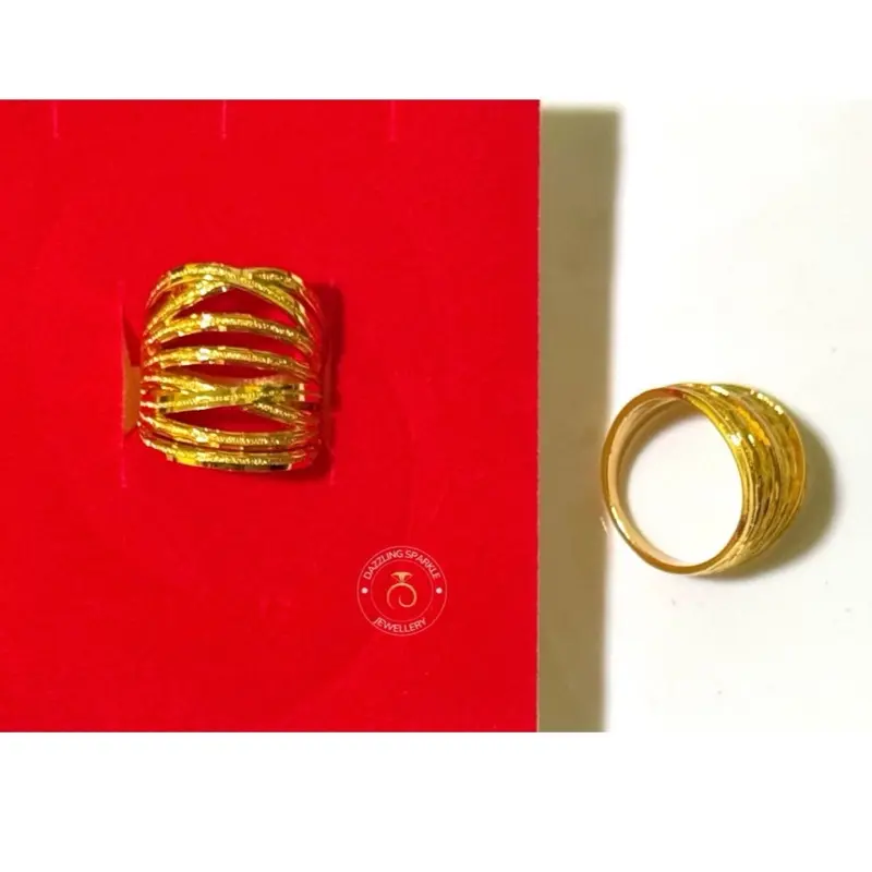 NEW ARRIVAL Nabila x3 SUASA PREMIUM 999.9/916 gold plated Cincin with ada cop ( GRADE AAA QUALITY)