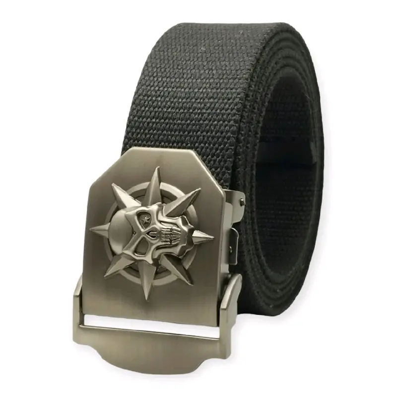 Sabuk ikat pinggang pria tactical KATUN CANVAS kepala besi tebal Premium 16T Model jepit 7