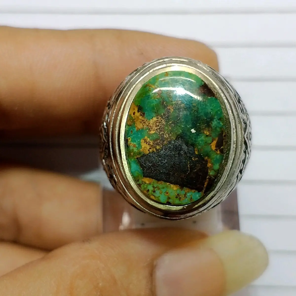 Batu cincin Pirus Persia original iranian