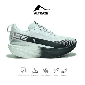 Sepatu Altraze V-Raze Elite - Sepatu Running Sneakers Kasual Pria Wanita Unisex Putih Hitam Sepatu Olahraga Lari Sporty