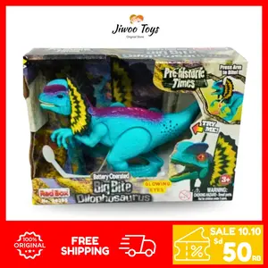 Redbox Mainan Dinosaurus Big Bite Dilophosaurus baterai operated RB-24395