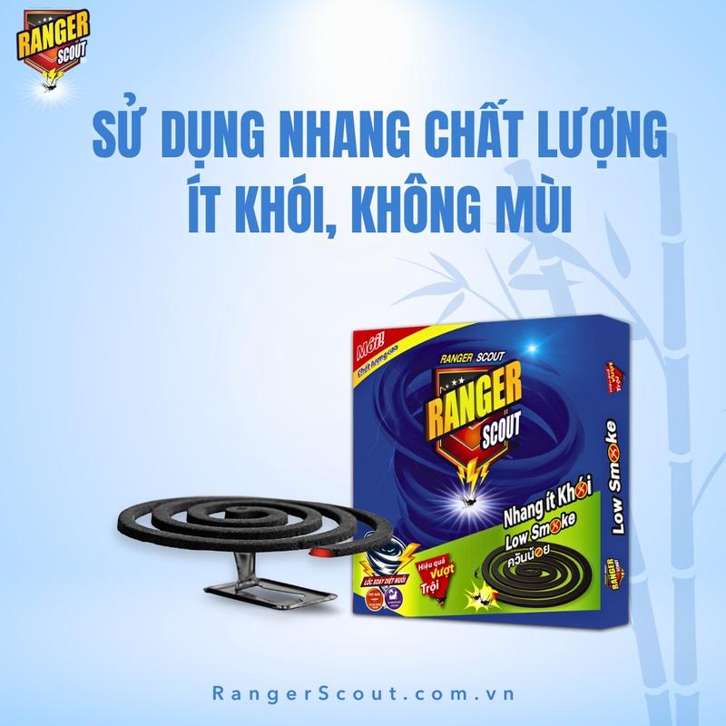 Nhang Muỗi Khoanh Ít Khói Mới ST Ranger Thái Lan – Đuổi Muỗi Hiệu Quả, Không Khói Độc, An Toàn Cho Gia Đình