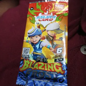 [1 Pek] Blazing  Frost Indonesia Kartu BoBoiBoy MonstaPlay