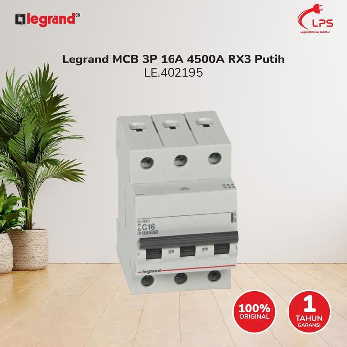 Gambar Legrand MCB Sekring 3P 10A 4500A RX3 Putih 402195 dari LegrandPowerSolution.id Kota Administrasi Jakarta Barat Tokopedia