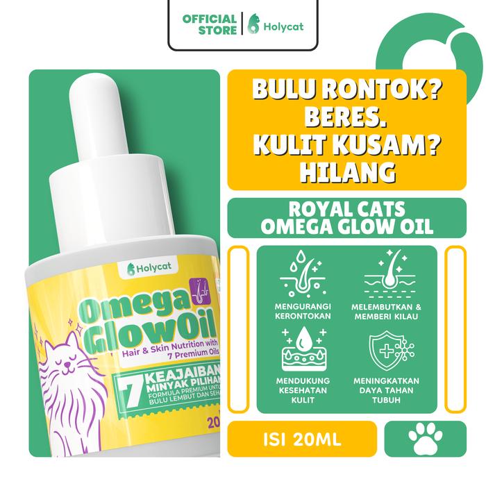 Gambar Holycatlabs Royal Cats Omega Glow Oil Hair & Skin Nutrition Untuk Anabul 20ml dari Holycatlabs Official Shop Kota Bandung Tokopedia