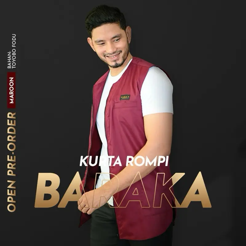 Kurta Baraka by Hamka Indonesia, Rompi, Rompi shalat, Rompi Pria, Rompi Muslim