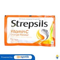 Gambar STREPSILS VITAMIN C ORANGE FLAVOUR SACHET 8 BUTIR dari Apotek Mitra Perintis Kota Medan by GoApotik Kota Medan 1 Tokopedia