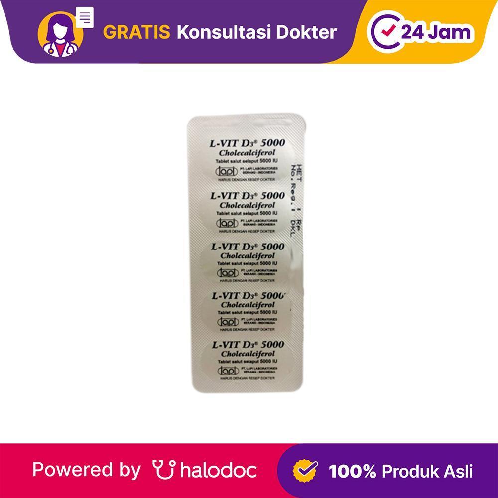 L-Vit D3 5000 10 Tablet - Vitamin D - Halodoc