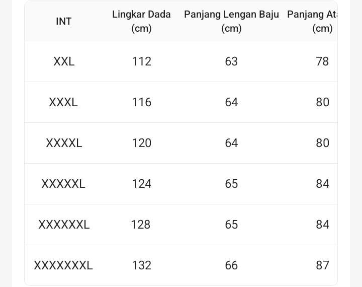 Kemeja Pria Lengan Panjang Jumbo size XXL,XXXL,XXXXL