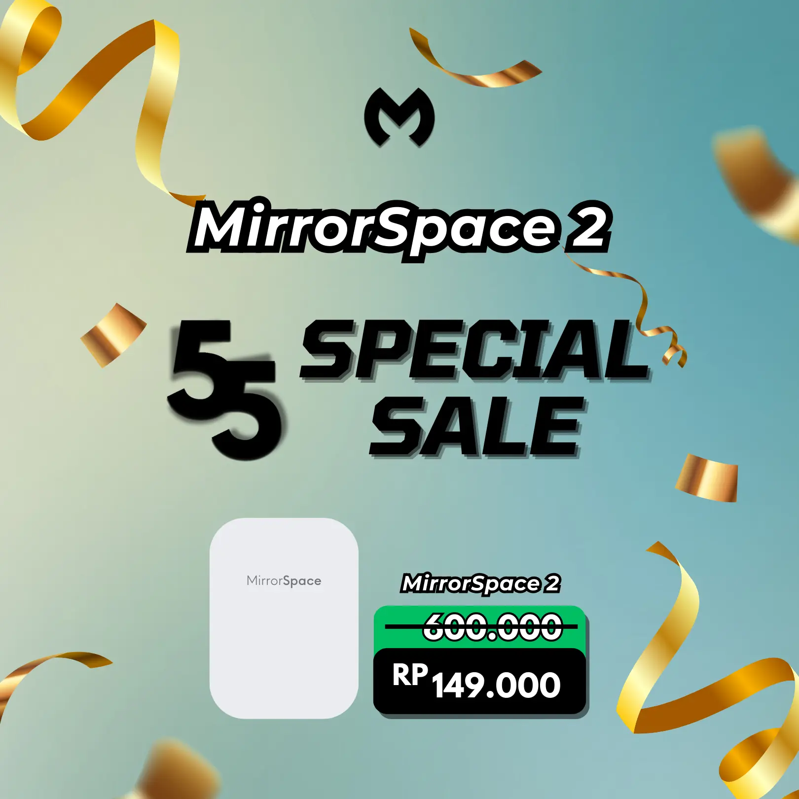 MirrorSpace 2 Wireless Charging Case TWS Bluetooth Earphone
