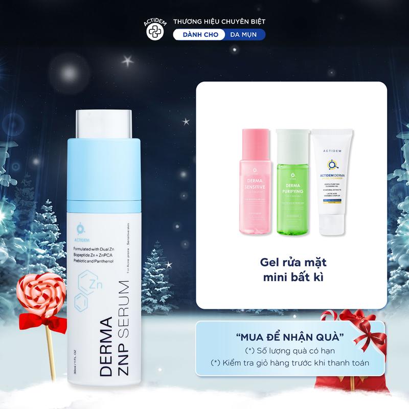  Tinh chất hỗ trợ giảm mụn và kiểm soát dầu Actidem Derma ZNP Serum 30ml - ADS 