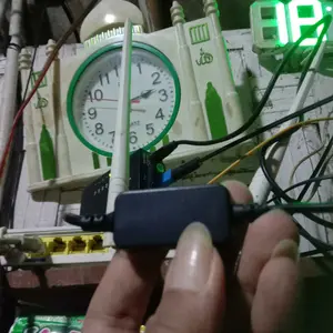 Pengatur waktu router Mati dan reboot cerdas, menghindari kemacetan jaringan Kabel untuk reboot modem optik, Kabel reboot router Kompatibel dengan berbagai router Kabel mati otomatis 24 jam untuk modem optik