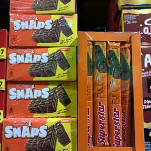 Superstar Tripel Coklat Wafer 1 Box Isi 20pcs snap isi 12pcs