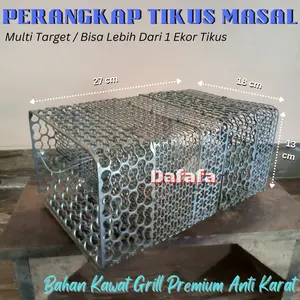Perangkap Tikus MASSAL Bahan Baja Grill Premium - Jebakan Tikus Masal ANTI KARAT Awet - Mousetrap Super Kuat Anti Jebol