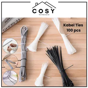 COSY Kabel Ties 100 pcs Kabel Tis Cable Ties Tali Ties Pengikat Kabel