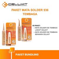 Gambar CELLKIT Paket Mata Solder 936 Tembaga (Lancip, Bengkok) dari CELLKIT Kota Surabaya 1 Tokopedia