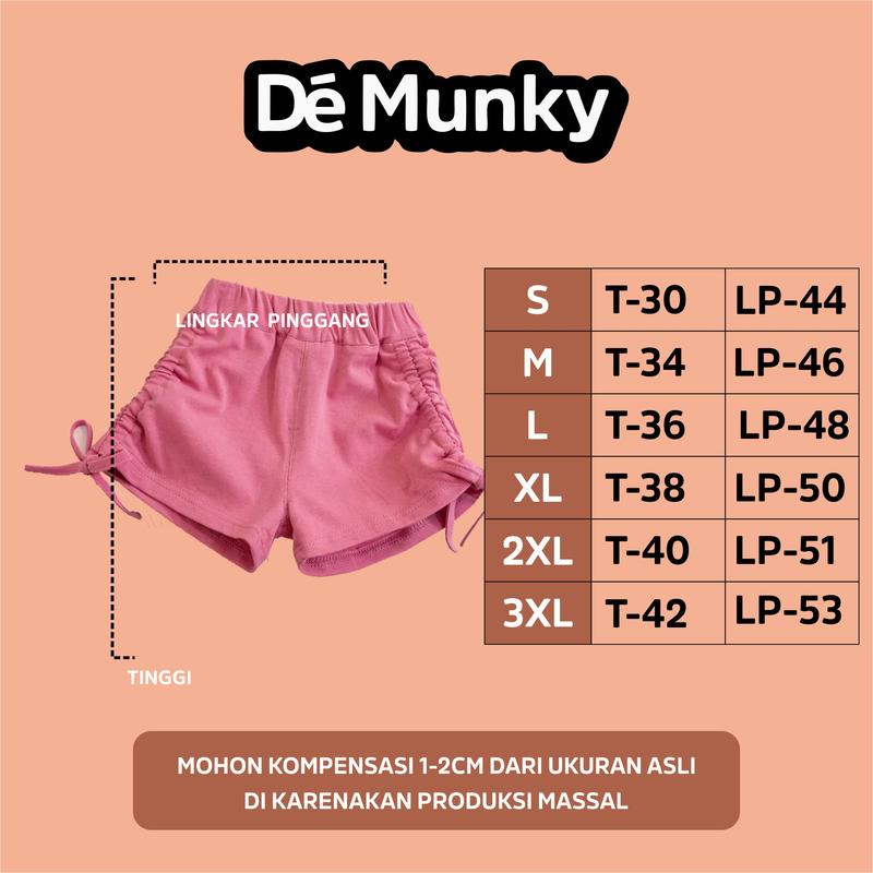 Product Introduction of Shortpants Anak-Anak / Celana pendek Katun anak perempuan / cewe Motif Tali Serut usia untuk 1-12 tahun 0