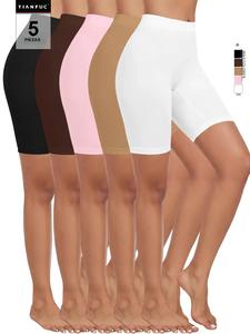 Calzoncillos tipo slip para usar debajo de vestidos para mujer, antirozaduras, sin costuras, calzoncillos tipo boyshort, calzoncillos internos