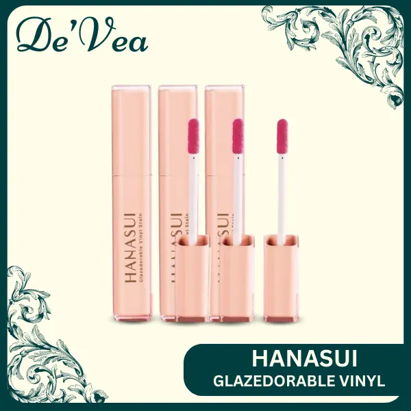 [De'Vea] HANASUI GLAZEDORABLE VINYL STAIN - PLUMPY GLAZED LIPS VIBRANT COLOUR lip product glossy