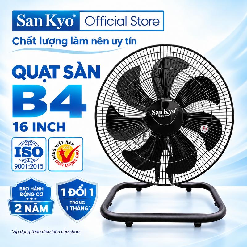 ·Quạt Chân Quỳ Để Sàn B4 SanKyo Đường Kính 40cm Fan QuạT