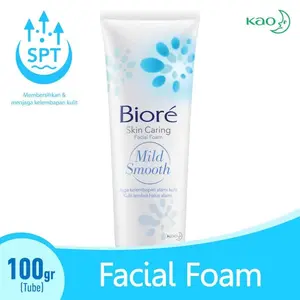Biore Skin Caring Mild Smooth 100gr - Facial Foam