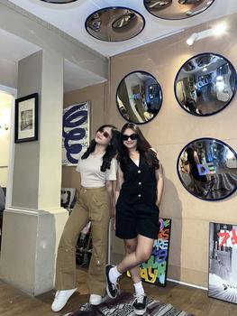 Product Review of HAZO JEANS-Cargo Jeans Khaki baru versi Highwaist Loose Celana Jeans Wanita Korea Muda Panjang Retro Straight from A**a 0