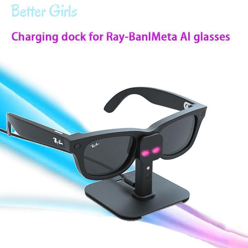 Bệ sạc cho kính thông minh Ray Ban Meta AI, hỗ trợ hai phương thức sạc , đế từ…