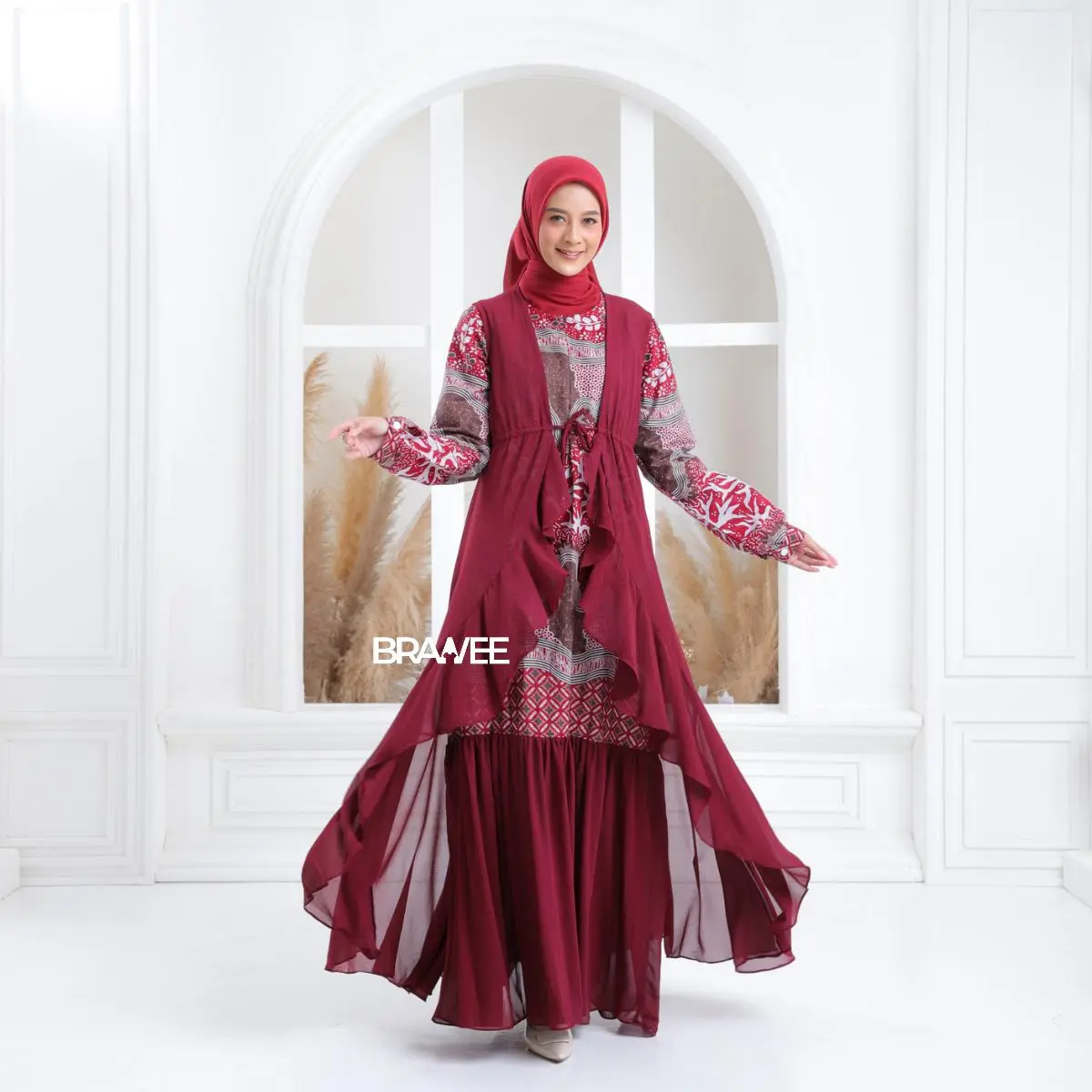 Gamis Maheswara Merah