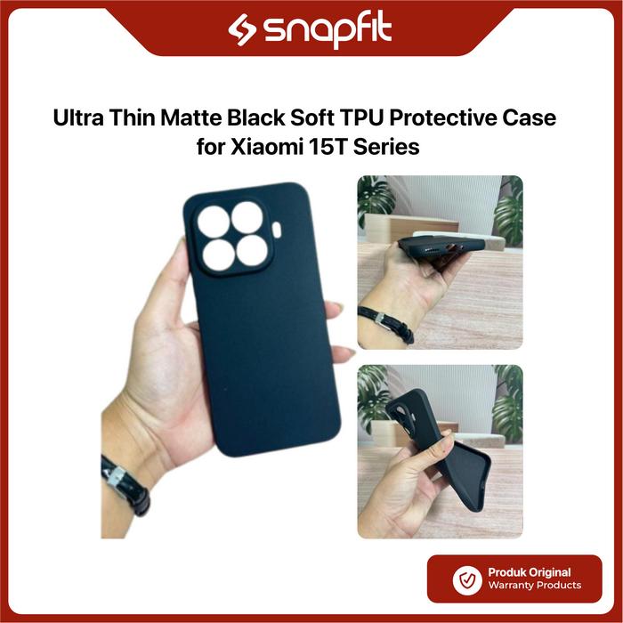 Gambar Case Compatible for Xiaomi 15T Pro SNAPFIT Soft TPU Shockproof Matte Black Silicone Slim Thin Ultra Tipis Protective Cover Casing dari Supcase Official ID Kota Administrasi Jakarta Barat Tokopedia