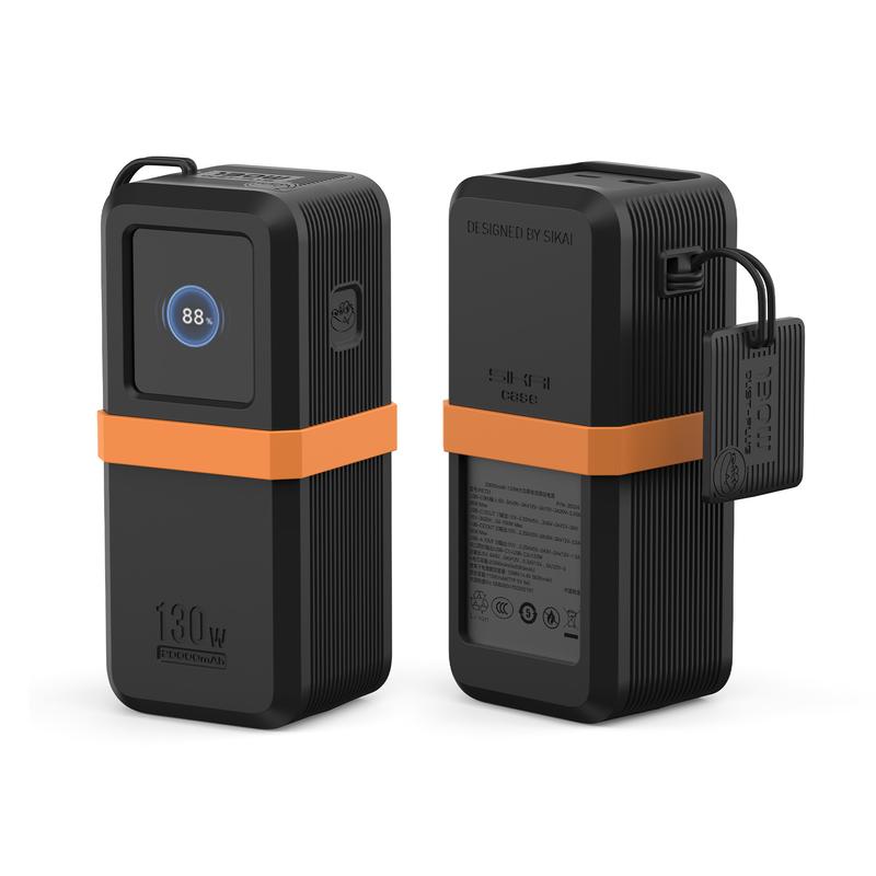 Ốp Bảo Vệ Silicon Cho Pin Sạc Dự Phòng UGREEN Nexode (20000mAh, 130W), Vỏ Bảo Vệ Chống Rung 2Mm, Có Thể Giặt Được, Chống Bụi Chống Trượt, Vừa Vặn Hoàn Hảo Với Cáp Silicon, Có Cổng Buộc Và Phích Cắm