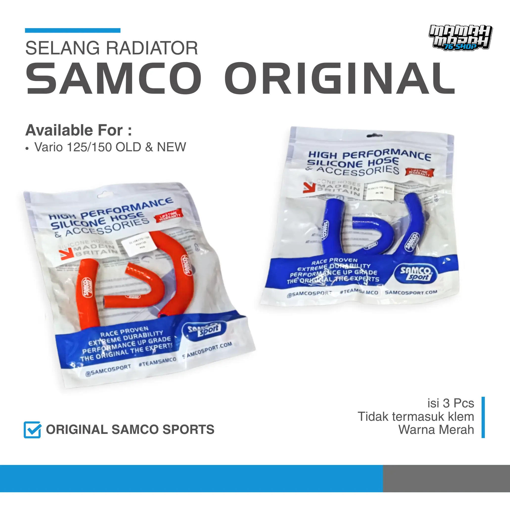 SELANG RADIATOR SAMCO GRADE A PREMIUM ADV PCX Vario 125 150 AIR HOSE VARIO 110 VARIO 160 VARIO 150 LED ADV 150 PCX 150 160 RADIATOR HOSE Engine Kendaraan Motor