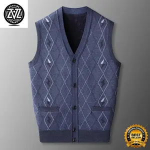 Vest Rajut Pria Wine Zenvibe Rompi Rajut Vest Knitt Korean Style Untuk Kantoran atau sekolah Bahan Knit Premium Korea Style Outer Terbaru
