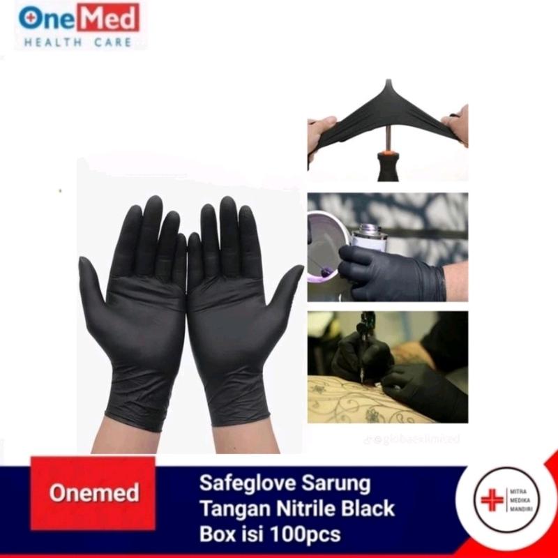 Sarung Tangan Nitrile Black Box isi 100pcs Safeglove. Altamed 3