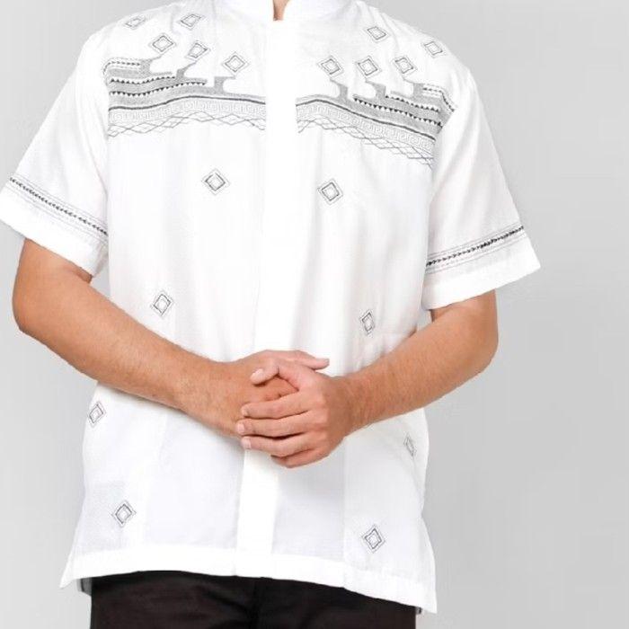 Product Introduction of S M L XL  XXL  XXXL  XXXXL  baju kemeja koko dewasa bahan katun poli  premium tebal adem nyaman di pakai Muslim Dewasa 11