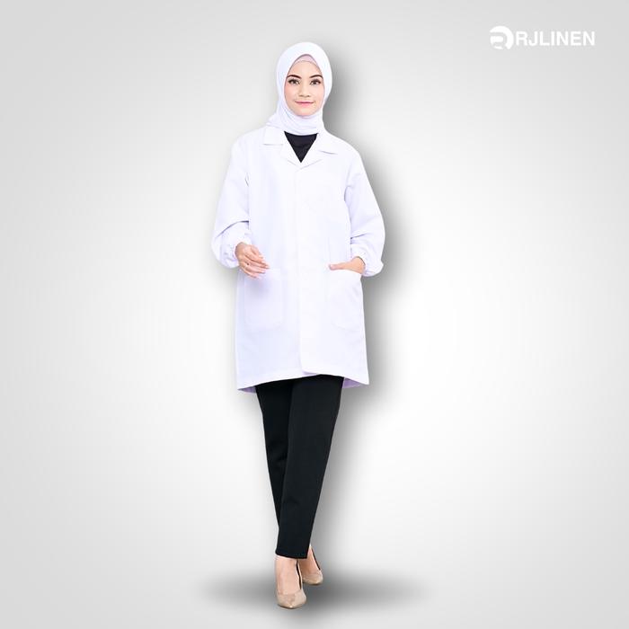 Gambar Jas Laboratorium/Jas Lab Praktek/Jas Lab Lengan Panjang (Unisex) dari Rumahjahitid Kota Tangerang Selatan Tokopedia