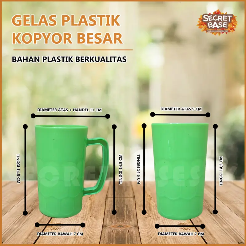 [COD] GELAS KOPYOR - Mug Cangkir Gelas / Gelas Plastik / Gelas Kopi Teh Murah 4