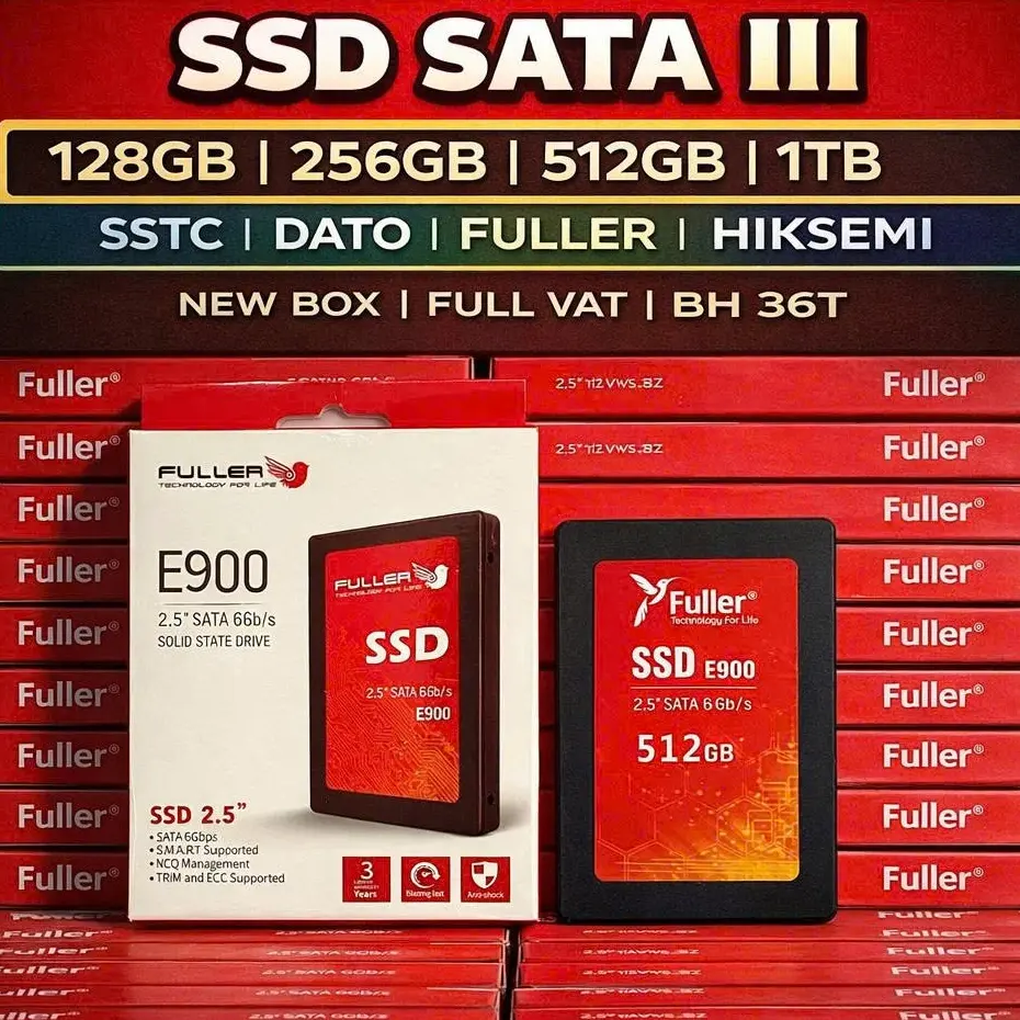 Ổ cứng SSD SATA III 2.5 inch 128GB 256GB 512GB chính hãng tốc độ cao cho PC Laptop