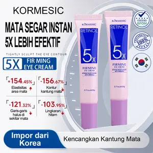​​​​Krim Mata Anti Kerut 5x – Hilangkan Kerutan, Usir Garis Halus, Kongkretkan Kulit, Hilangkan Lingkaran Hitam & Kantung Mata Berat, Anti Aging untuk Pria & Wanita Krim untuk Area Mata