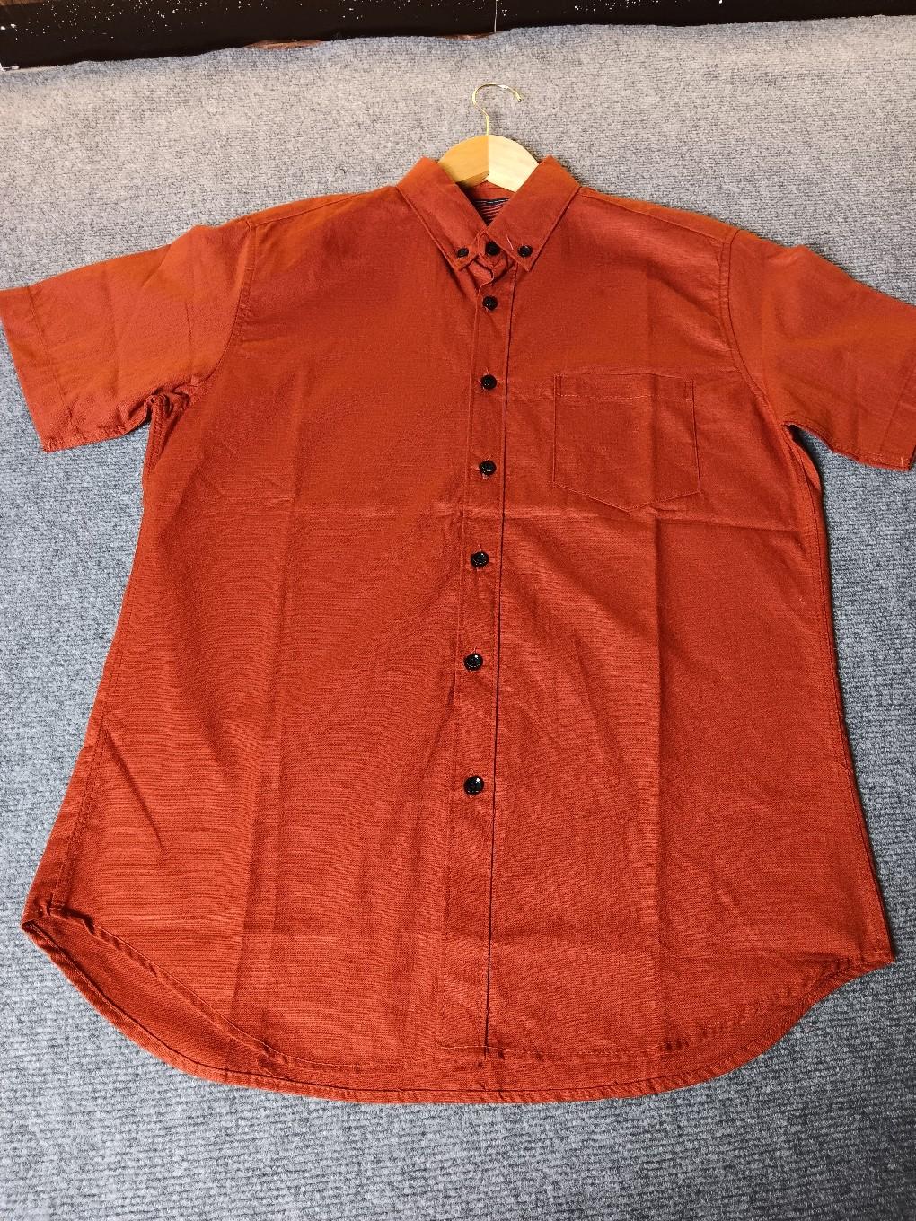 kemeja polos pendek premium katun sigaret Formal Pria Muda