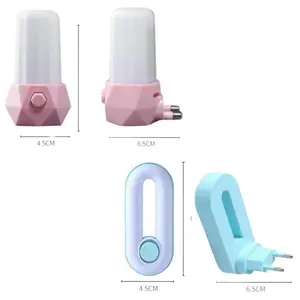 Lampu Tidur Mini Hemat Energi 2 Warna Lampu Malam dengan Desain Unik dan Fungsional untuk Kamar Tidur